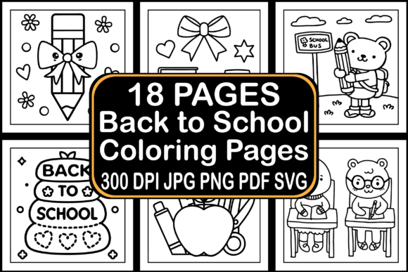 18 Back to School Coloring Pages