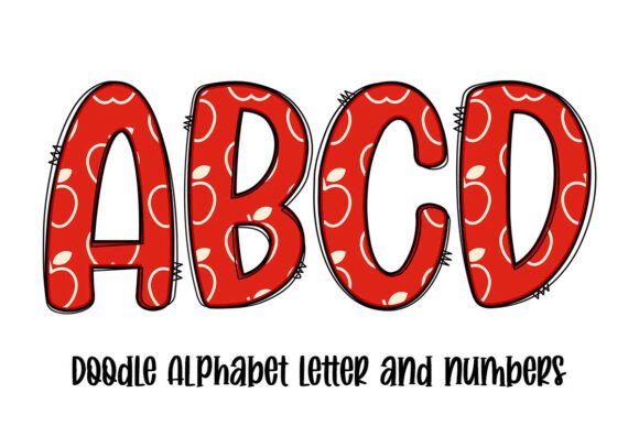 Apple Back to School Alphabet Letters: Graphics & Crafts