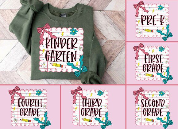 Back to School Bundle PNG: Graphics & T-Shirt Designs