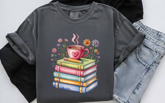 Back to School Floral Shirt PNG: Graphics for T-Shirt Designs