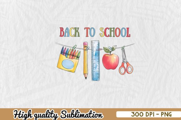 Back to School Love Sublimation PNG: Graphics for Crafts