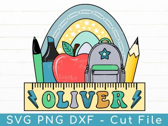 Back to School Monogram for Boys Teacher Graphics