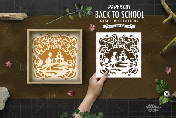 Back to School Paper Cut for Crafts