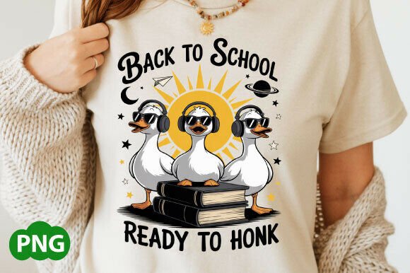 Back to School Png, Funny Goose Svg Graphics