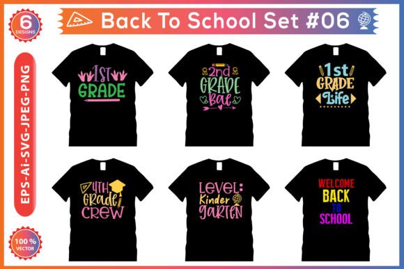 Back to School Set 06: Graphics & T-Shirt Designs