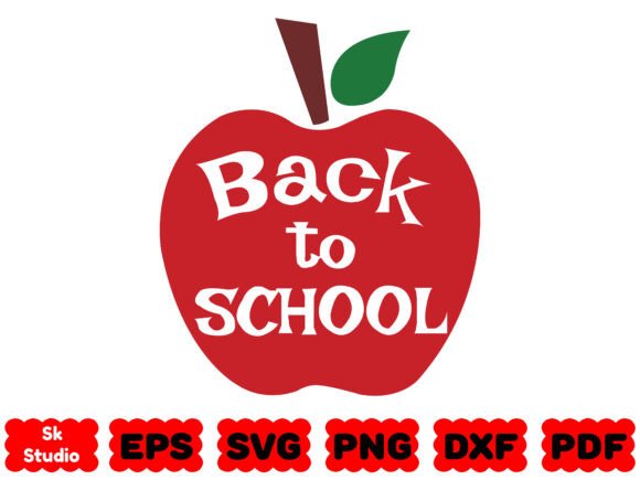 Back to School SVG, School Apple, Apple