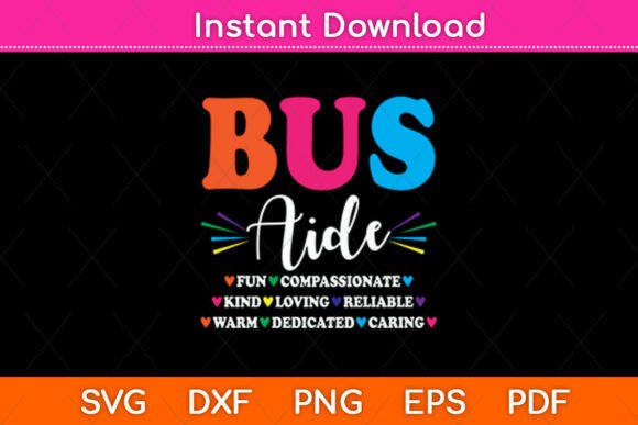 Bus Driver Aide Back to School Matching Graphics