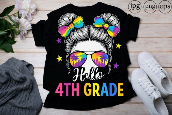 Hello 4th Grade Teacher Back to School Graphics