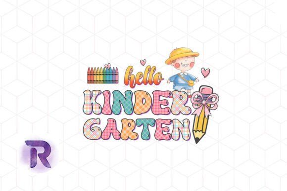 Hello Kindergarten Back to School PNG