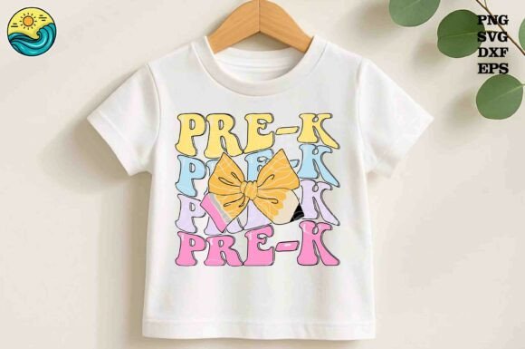 Pre-K Pencil Bow SVG: Back to School Graphics