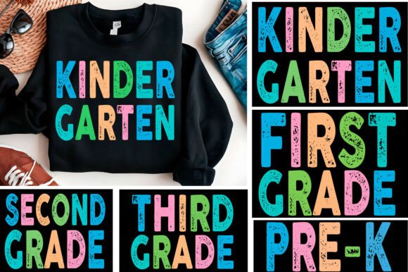 Preppy Back to School Bundle PNG, Back T Graphics