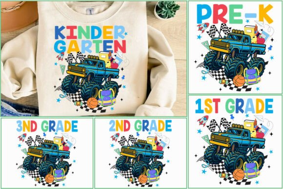 Retro Back to School PNG: Graphics for T-Shirt Designs