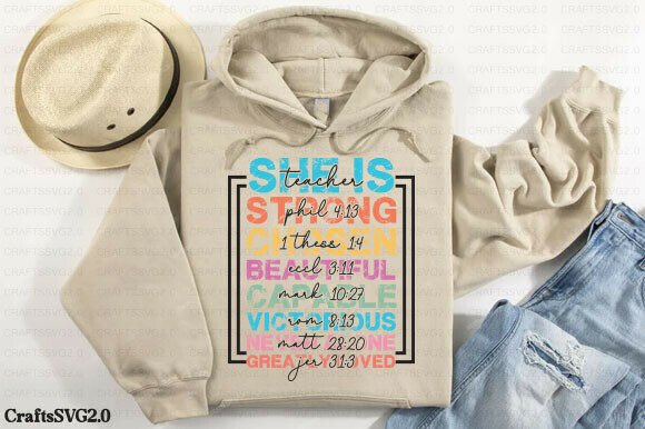 She is Teacher SVG, Back to School Shirt Graphics