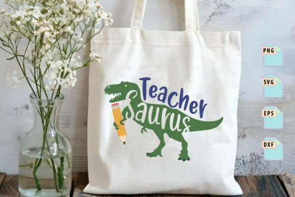 Teacher Saurus Svg, Back to School Graphics