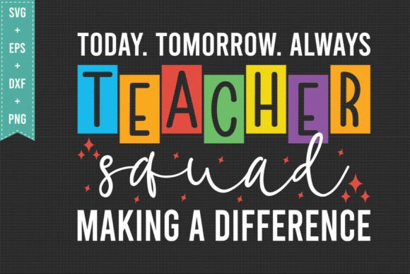 Teacher Squad SVG: Graphics for T-Shirt Designs