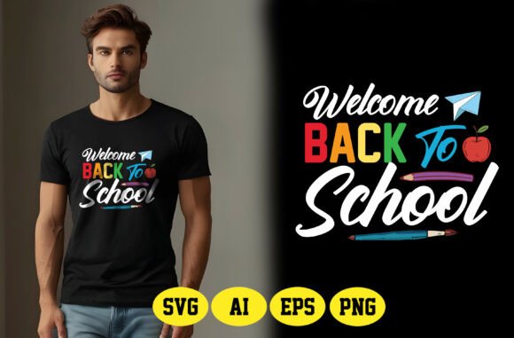 Welcome Back to School SVG, PNG Design
